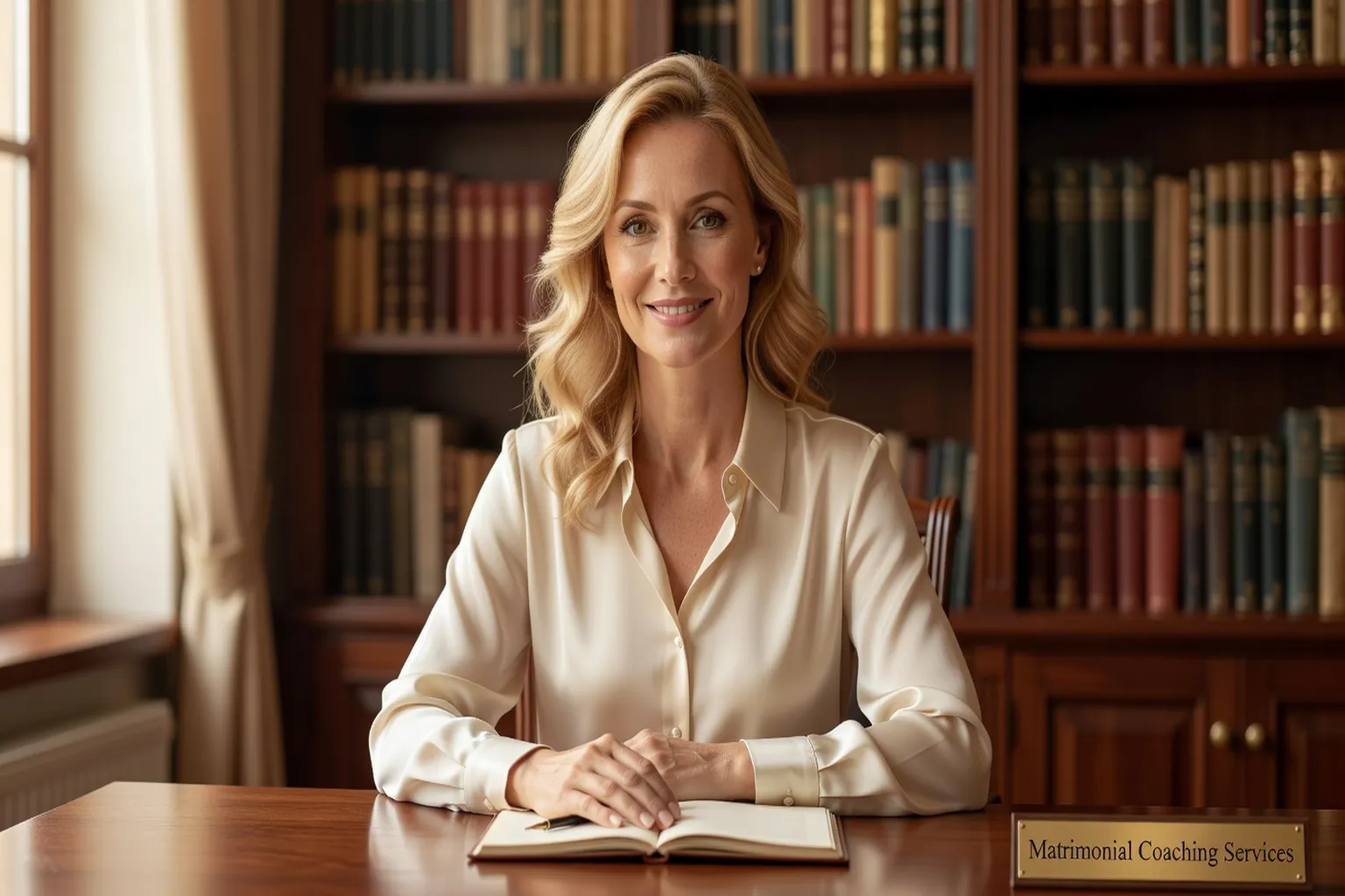 Elena Volkov coach matrimoniale franco-slave portrait editorial 2026